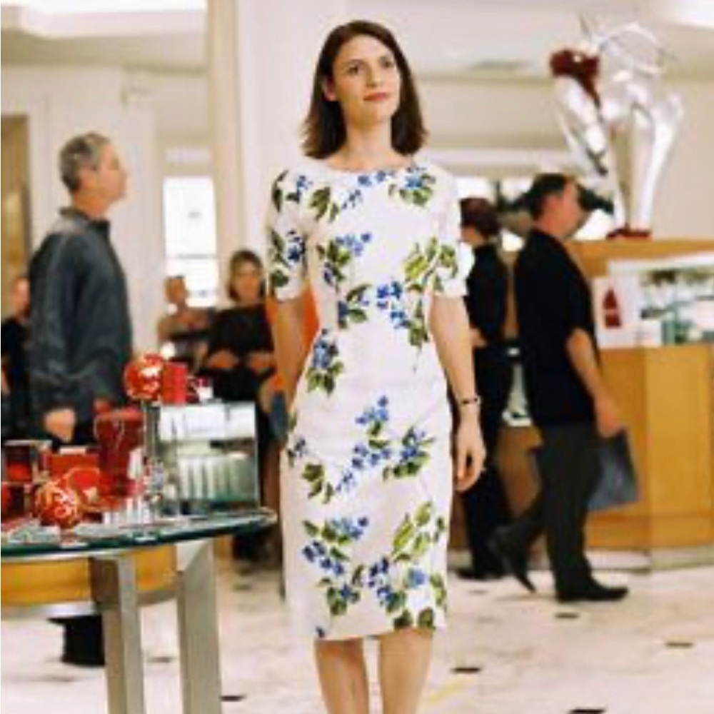 Vintage Prada Silk Floral Dress (fall 2003 ready to wear)